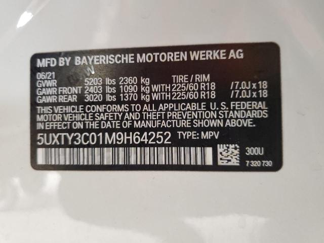2021 BMW X3 SDRIVE3 - 5UXTY3C01M9H64252