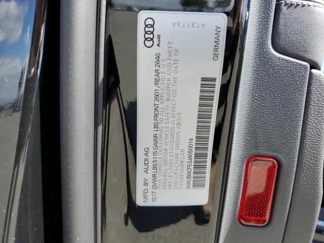 2018 AUDI S5 PREMIUM WAUB4CF53JA050014