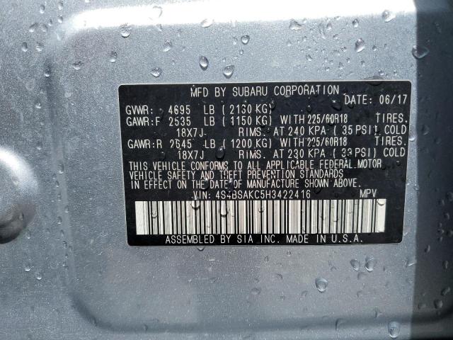 2017 SUBARU OUTBACK 2. - 4S4BSAKC5H3422416