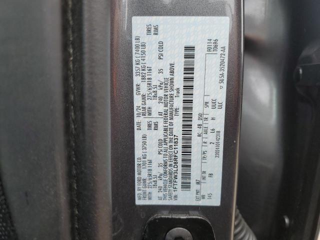 2024 FORD F150 XLT 1FTFW3LD8RFC11837