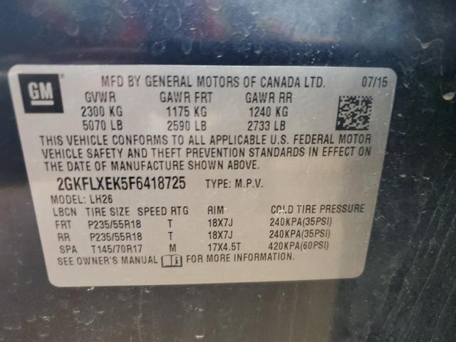 2015 GMC TERRAIN SL - 2GKFLXEK5F6418725