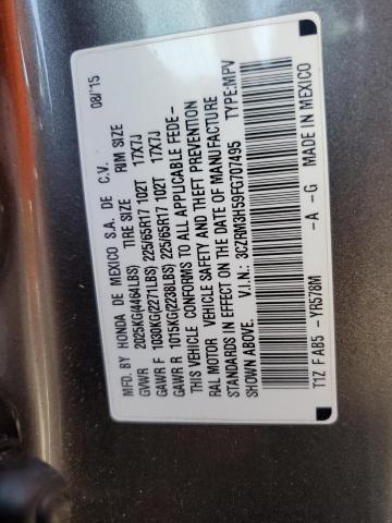 2015 HONDA CR-V EX - 3CZRM3H59FG707495