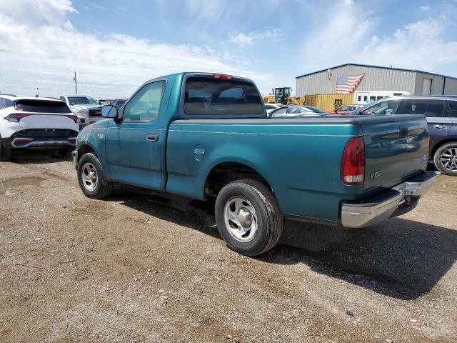 FORD F150 1997 teal pickup gas 1FTDF1728VNA87864 photo #3