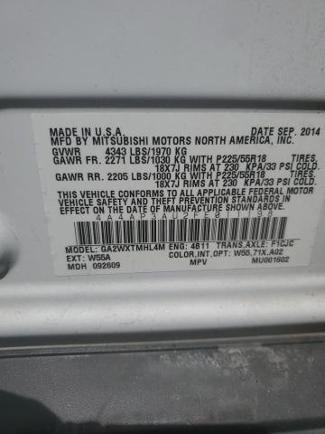 2015 MITSUBISHI OUTLANDER - 4A4AP3AU2FE011198
