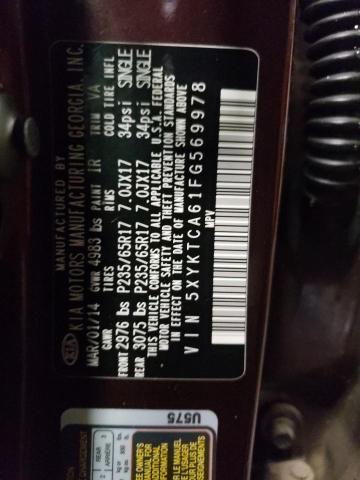 2015 KIA SORENTO LX - 5XYKTCA61FG569978