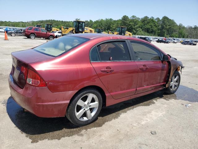 HONDA CIVIC LX 2008 maroon  gas 1HGFA16538L082477 photo #4