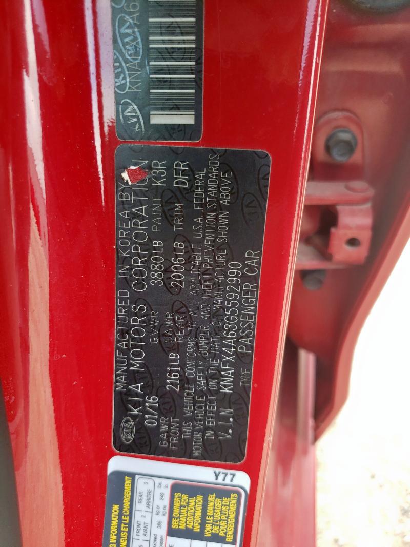 2016 KIA FORTE LX - KNAFX4A63G5592990