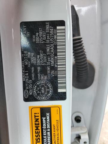 2020 HYUNDAI KONA SEL P KM8K6CAA0LU515847