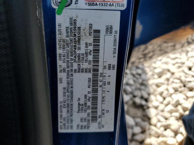 2019 FORD FIESTA SE - 3FADP4BJ5KM159385