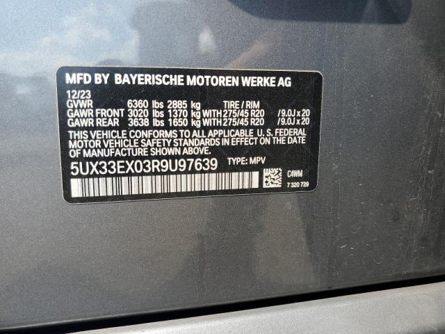 2024 BMW X6 XDRIVE4 - 5UX33EX03R9U97639