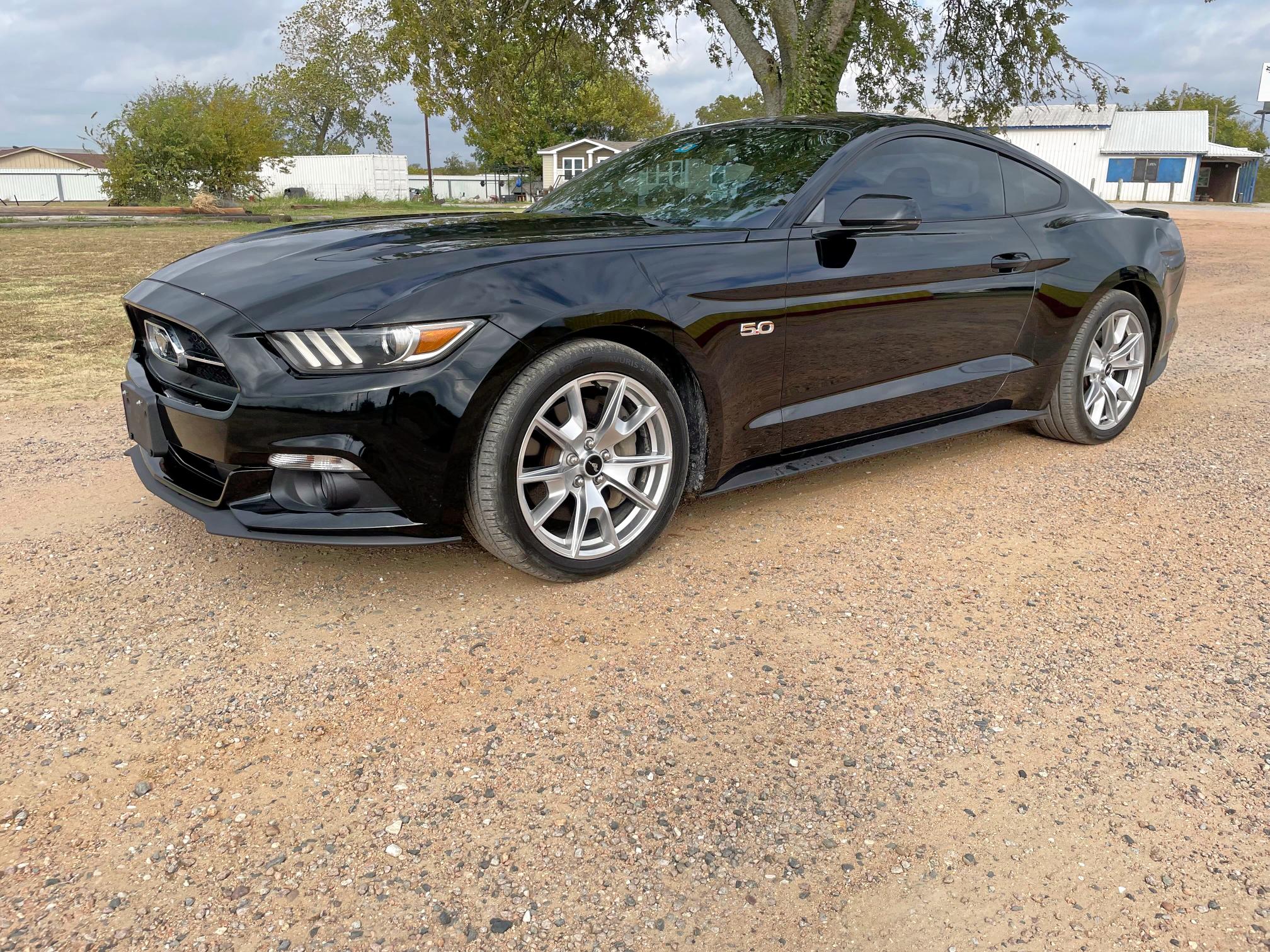 FORD MUSTANG GT 2015 black coupe gas 1FA6P8CF0F5413364 photo #3