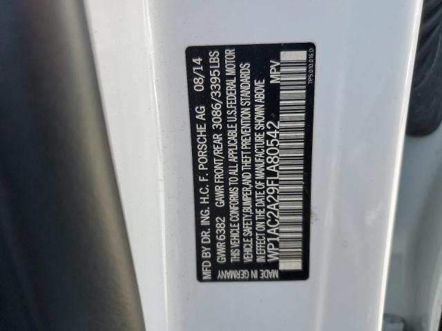 2015 PORSCHE CAYENNE TU WP1AC2A29FLA80542