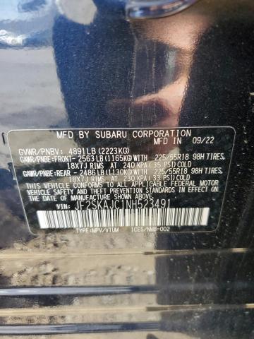 2022 SUBARU FORESTER S JF2SKAJC1NH523491