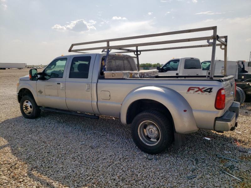 FORD F350 SUPER 2015 silver crew pic diesel 1FT8W3DT2FEC88204 photo #3