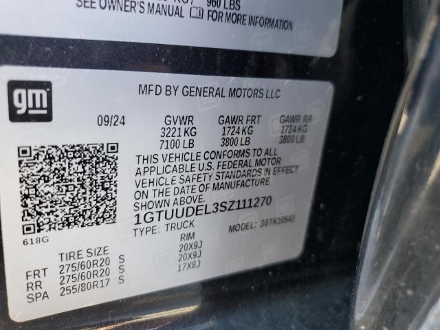 2025 GMC SIERRA K15 1GTUUDEL3SZ111270