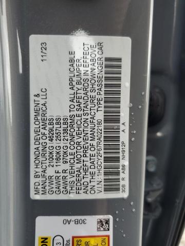 2024 HONDA ACCORD HYB - 1HGCY2F67RA022180