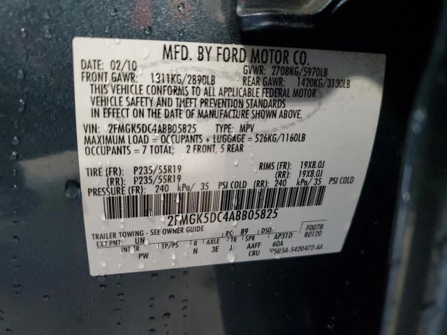 2010 FORD FLEX LIMIT - 2FMGK5DC4ABB05825
