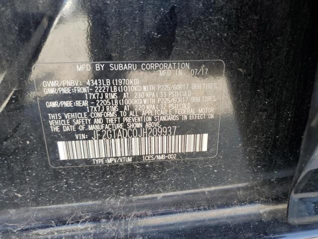 2018 SUBARU CROSSTREK JF2GTADC0JH209937