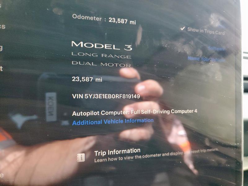 2024 TESLA MODEL 3 - 5YJ3E1EB0RF819149