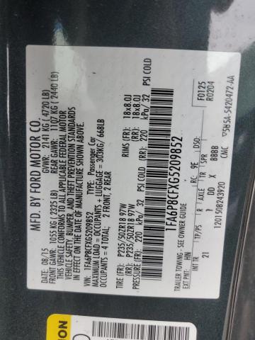 2016 FORD MUSTANG GT 1FA6P8CFXG5209852