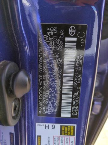2016 TOYOTA PRIUS - JTDKARFUXG3514242