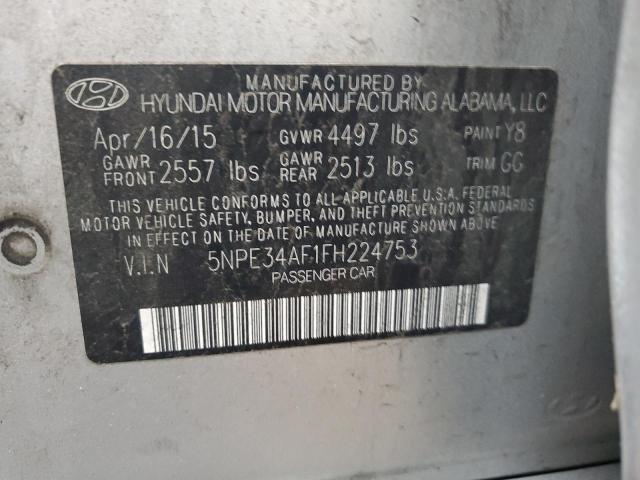 2015 HYUNDAI SONATA SPO - 5NPE34AF1FH224753