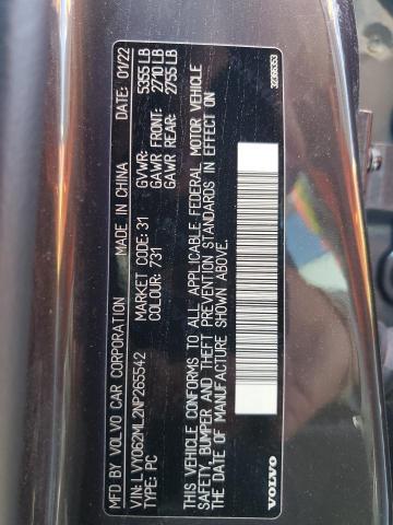 2022 VOLVO S90 B6 INS LVY062ML2NP265542