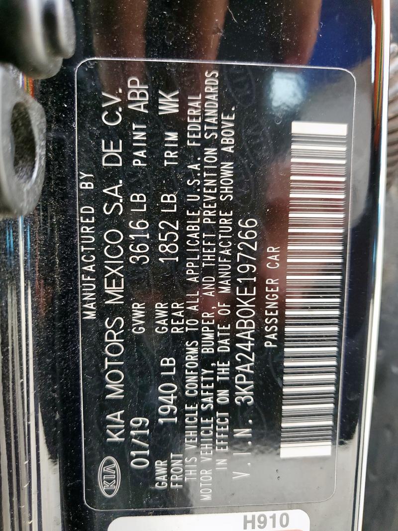 2019 KIA RIO S - 3KPA24AB0KE197266
