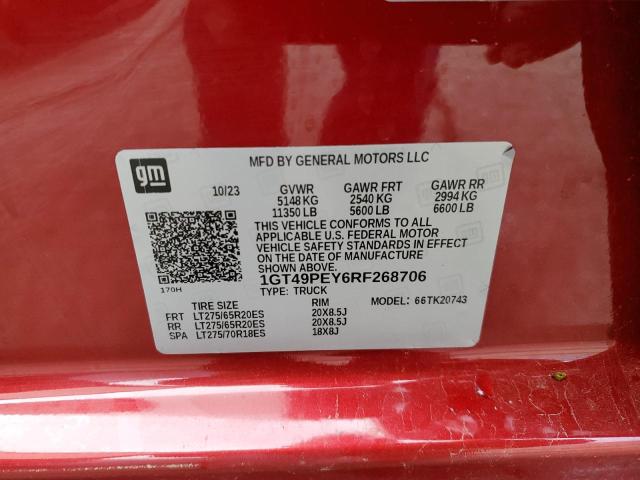 2024 GMC SIERRA K25 1GT49PEY6RF268706