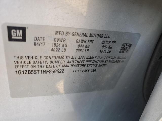 2017 CHEVROLET MALIBU LS - 1G1ZB5ST1HF259622