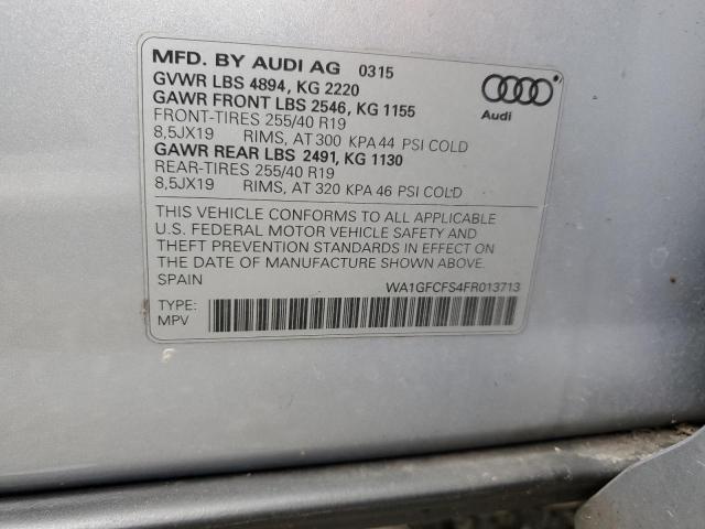 2015 AUDI Q3 PRESTIG WA1GFCFS4FR013713