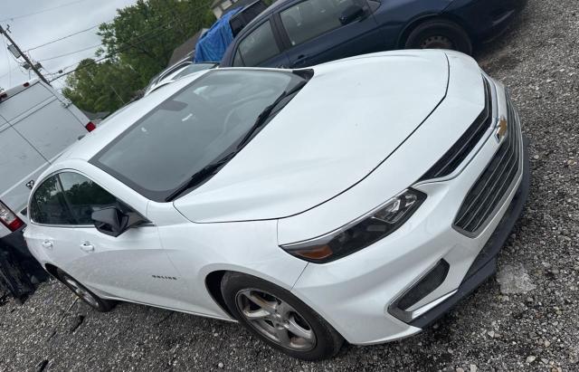 CHEVROLET MALIBU LS 2018 white  gas 1G1ZB5ST3JF210976 photo #1