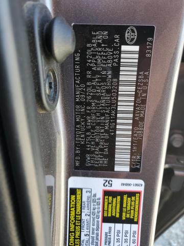 2020 TOYOTA CAMRY SE #3292721587