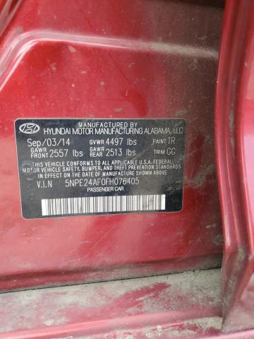 2015 HYUNDAI SONATA SE - 5NPE24AF0FH076405