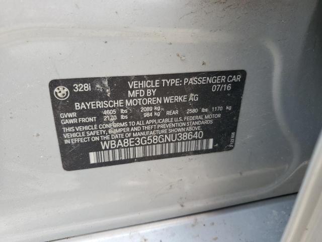 2016 BMW 328 XI SUL - WBA8E3G58GNU38640