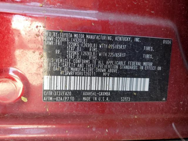 2024 TOYOTA RAV4 XLE - 4T3RWRFV0RU126011