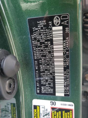 2016 TOYOTA COROLLA L - 2T1BURHEXGC487919