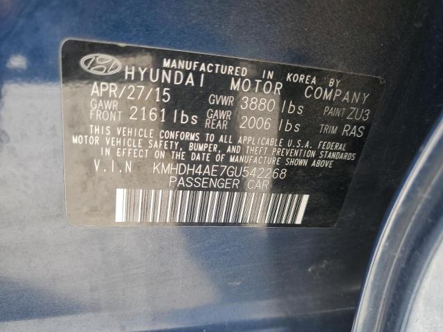 2016 HYUNDAI ELANTRA SE - KMHDH4AE7GU542268