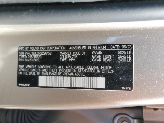 2024 VOLVO XC40 PLUS YV4L12ULXR2226152