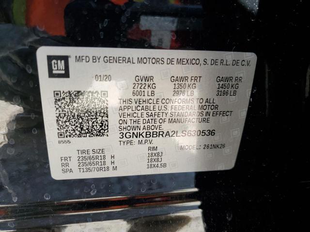 2020 CHEVROLET BLAZER 1LT - 3GNKBBRA2LS630536