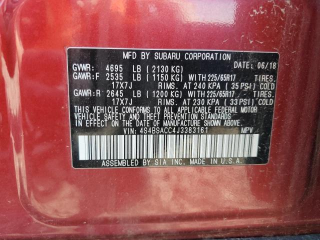 2018 SUBARU OUTBACK 2. - 4S4BSACC4J3383161