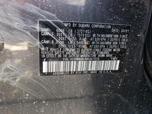 2021 SUBARU ASCENT LIM 4S4WMAMD4M3461526
