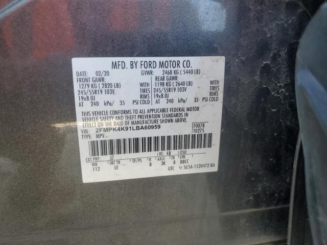 2020 FORD EDGE TITAN - 2FMPK4K91LBA60959