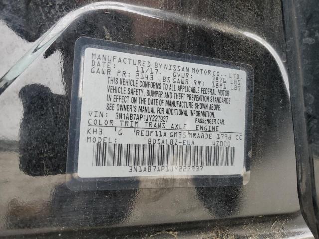 2018 NISSAN SENTRA S - 3N1AB7AP1JY227937