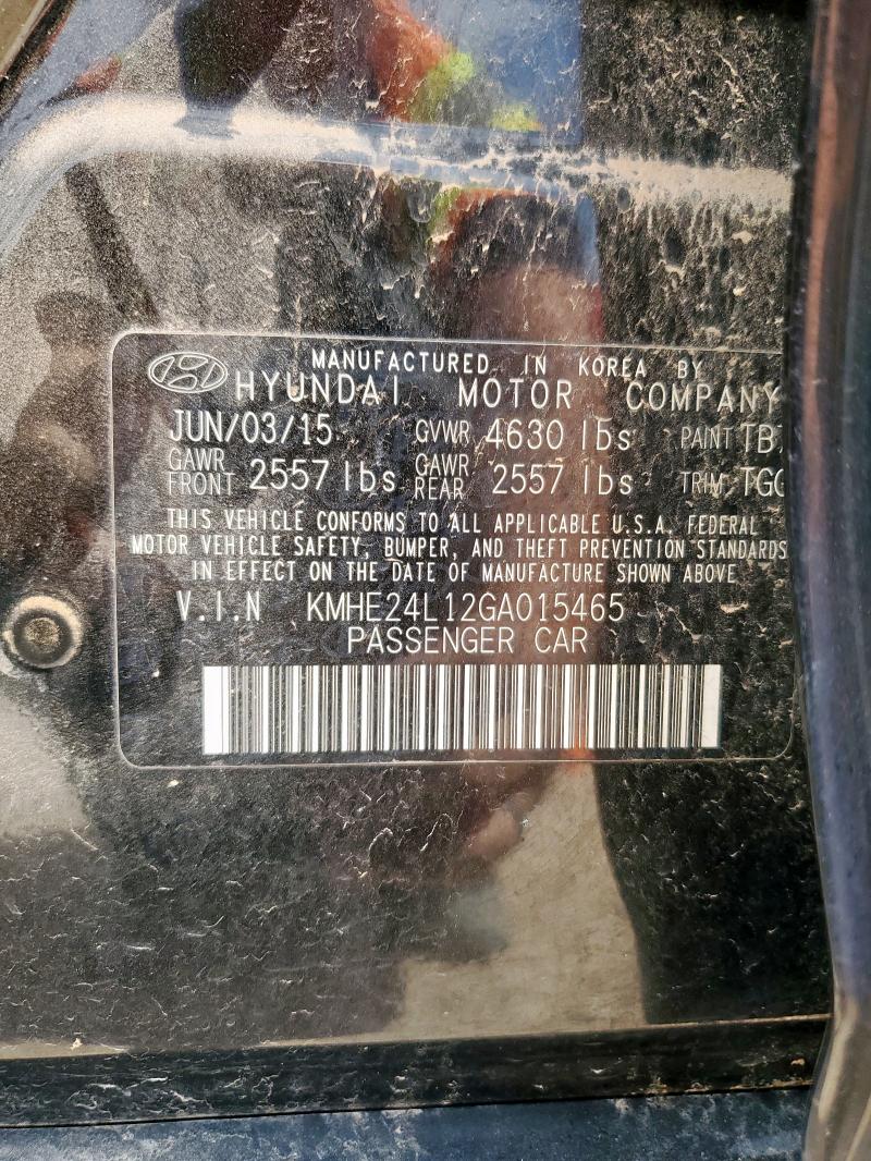 2016 HYUNDAI SONATA HYB - KMHE24L12GA015465