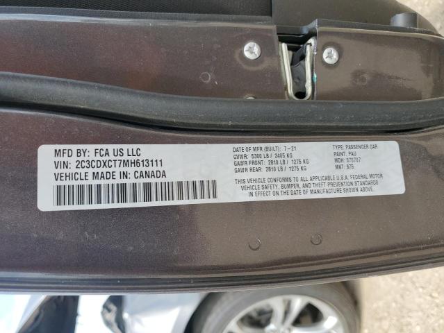 2021 DODGE CHARGER R/ - 2C3CDXCT7MH613111