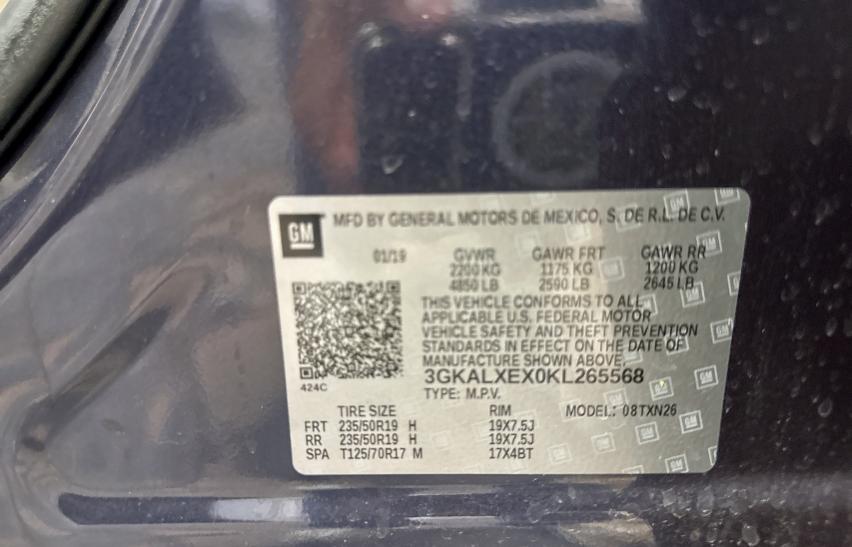 2019 GMC TERRAIN DE 3GKALXEX0KL265568