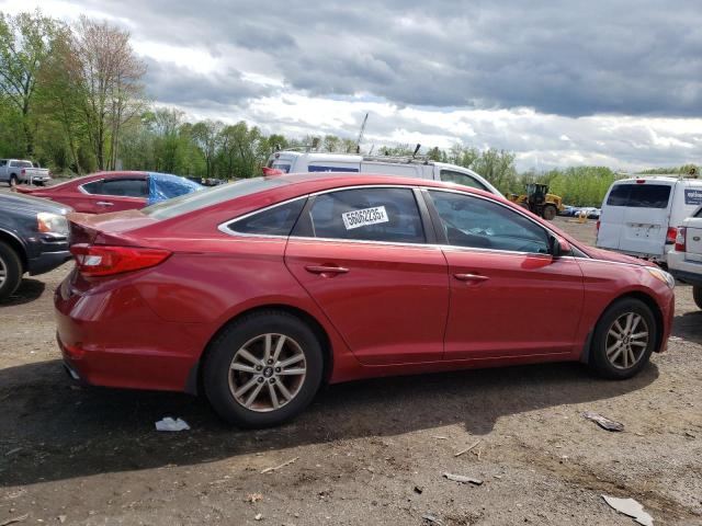 Vin: 5npe24afxgh285295, lot: 56062235, hyundai sonata se 20163