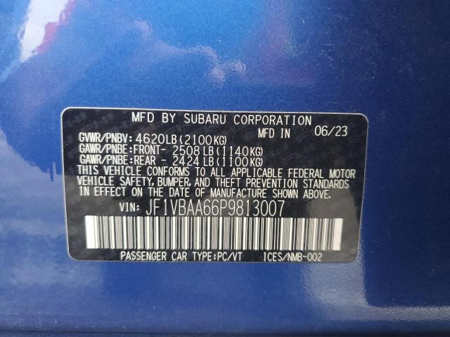 2023 SUBARU WRX JF1VBAA66P9813007