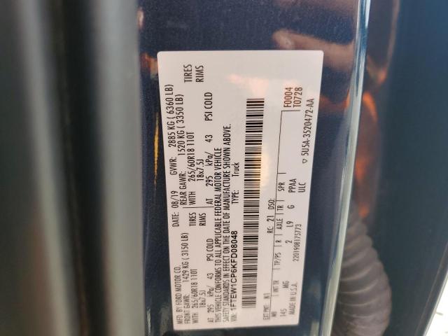 2019 FORD F150 SUPER - 1FTEW1CP6KFD08048